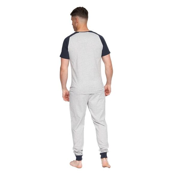 Duck and Cover Mens Vianney Pajama Set / Grey Marl - Picture 2 of 6